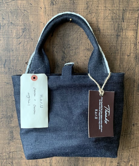 H.a.r.U made DENIM MINI TOTE BAG