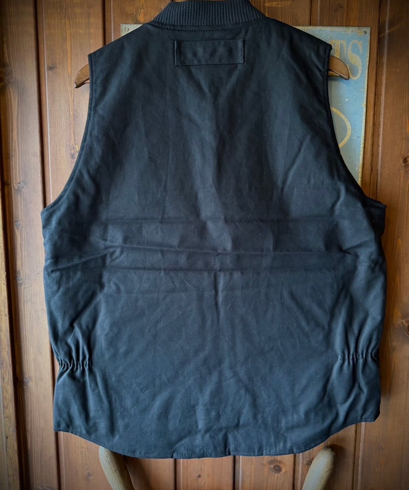 BLUCO RIB COLLAR DUCK VEST BLACK | STYLE FACTOR