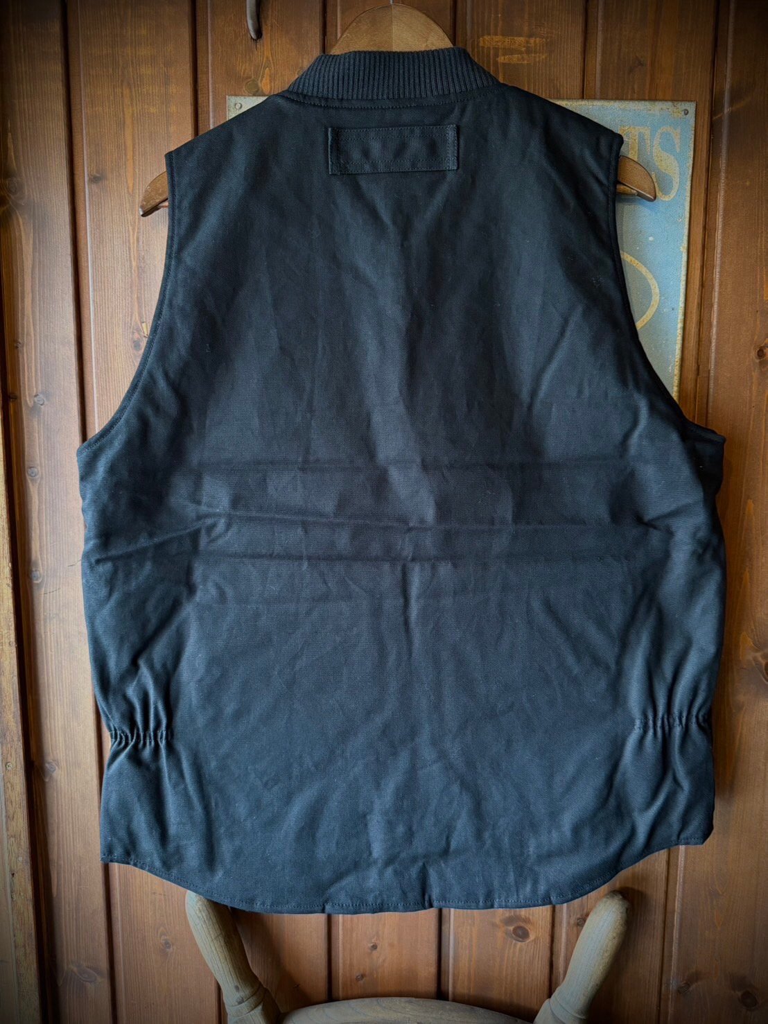 BLUCO RIB COLLAR DUCK VEST BLACK | STYLE FACTOR