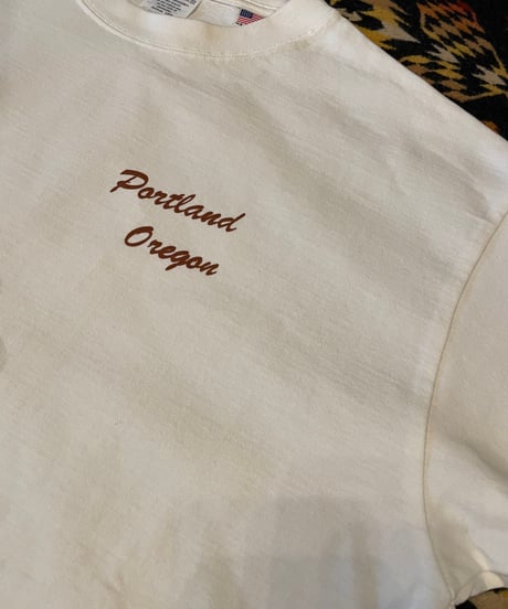 STYLE FACTORY & CO. ORIGINAL T SHIRT 【PORTLAND OREGON】Natural×Brown