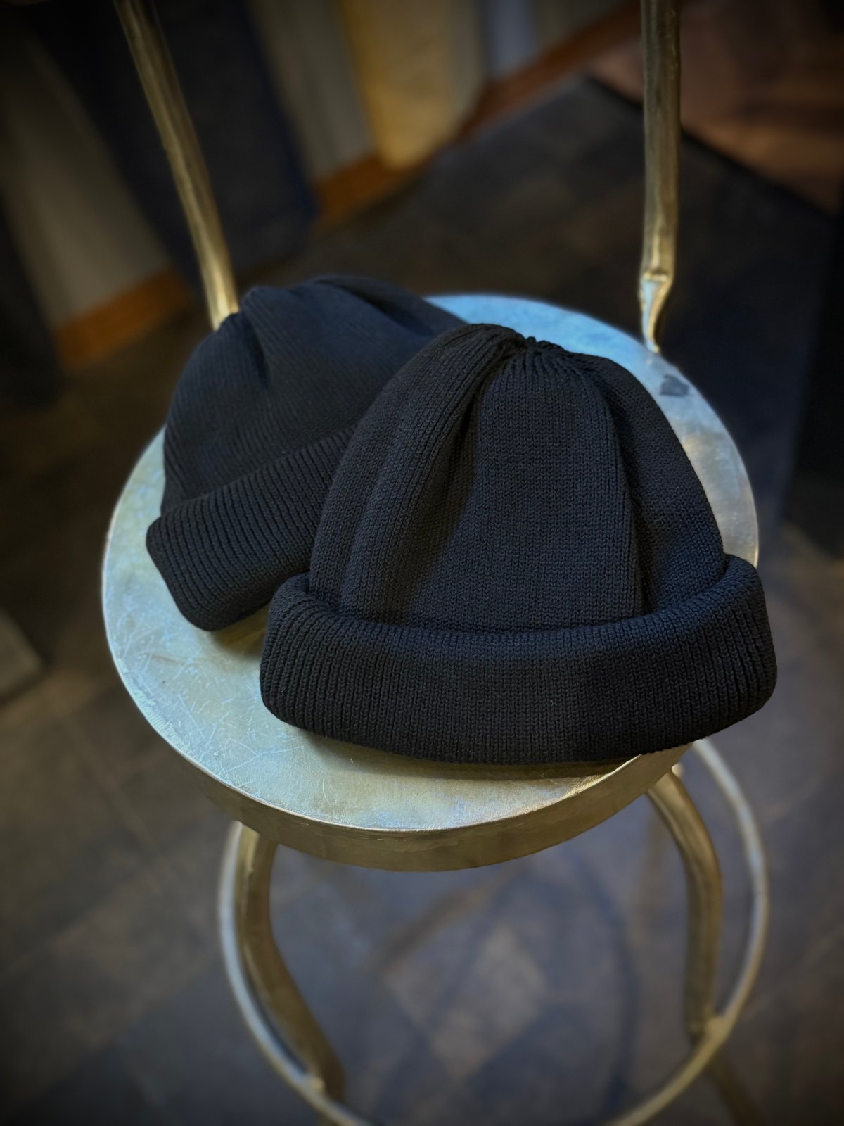 hwdog WATCH ブラック ニット帽 THE H.W.DOG & CO. 3ROLL WATCH - BLACK | STYLE F