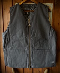 BLUCO V NECK DUCK VEST CHARCOAL