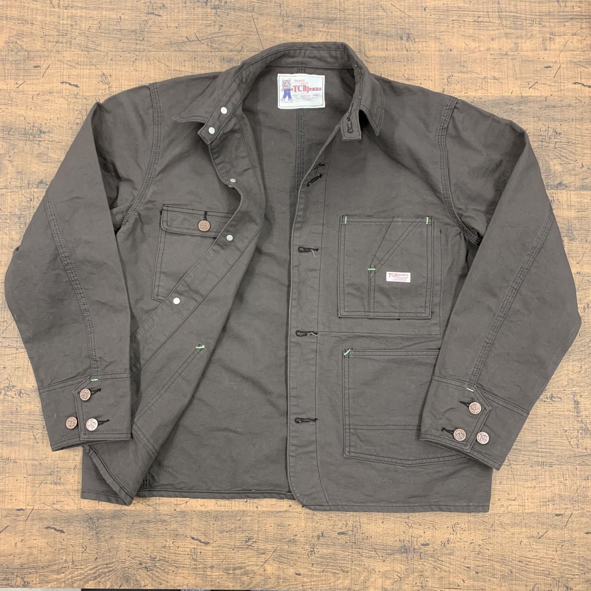 TCB jeans TCB TABBYS JACKET Charcoal Grey Duck