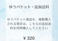 【ゆうパケット・追加送料】