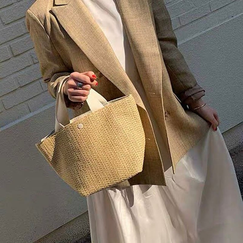 kago tote （内袋キナリ付） kago tote （内袋キナリ付） かごトートバッグ 内ポケット付き