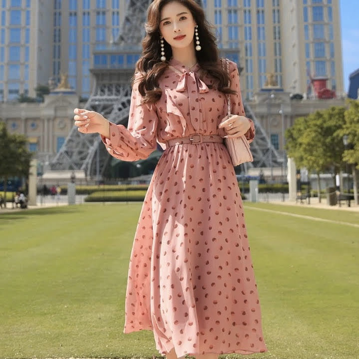 ドットシフォンワンピース ドットシフォンワンピース – frunco