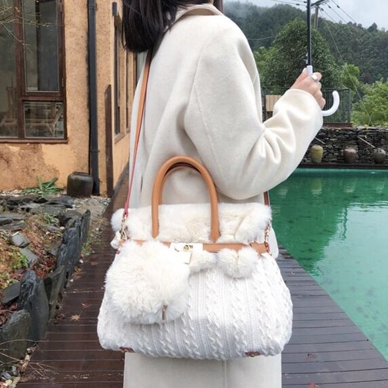 MONTEROSA ニットファー バッグ MONTEROSA ニットファー バッグ