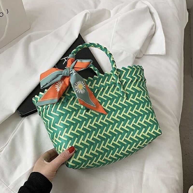 メルカドバッグ スカーフ付き 22cm 全5色 | LILIANA