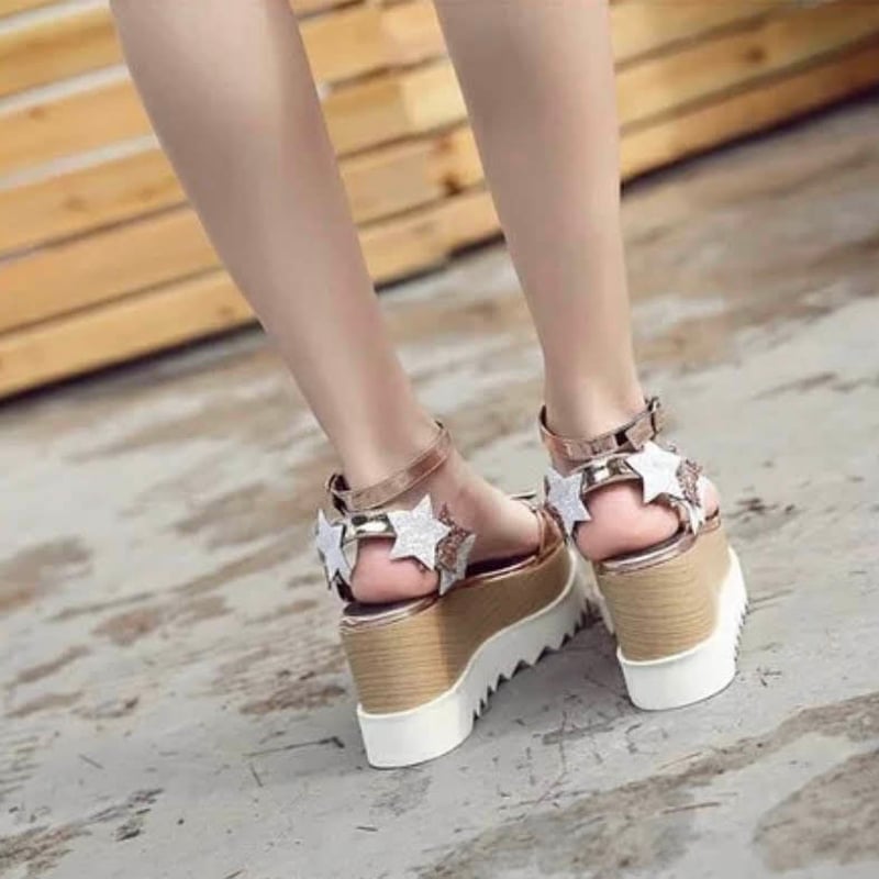 グリッター星サンダル ラバーソールサンダル 全2色 | LILIANA