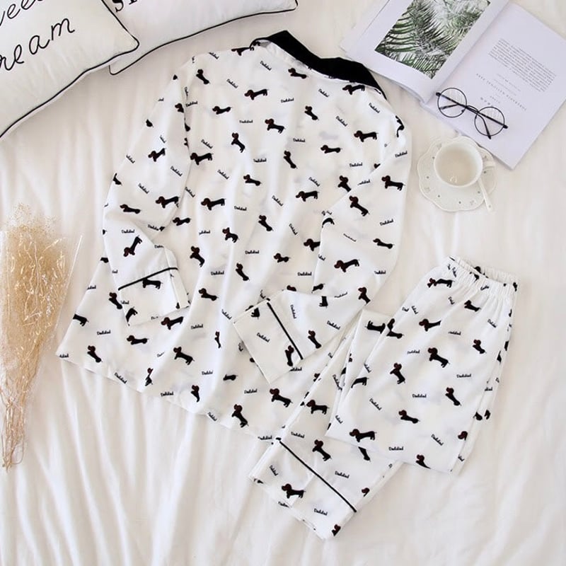 新品 タグ付き ダックス モコモコパジャマ レディース Lサイズ 新品