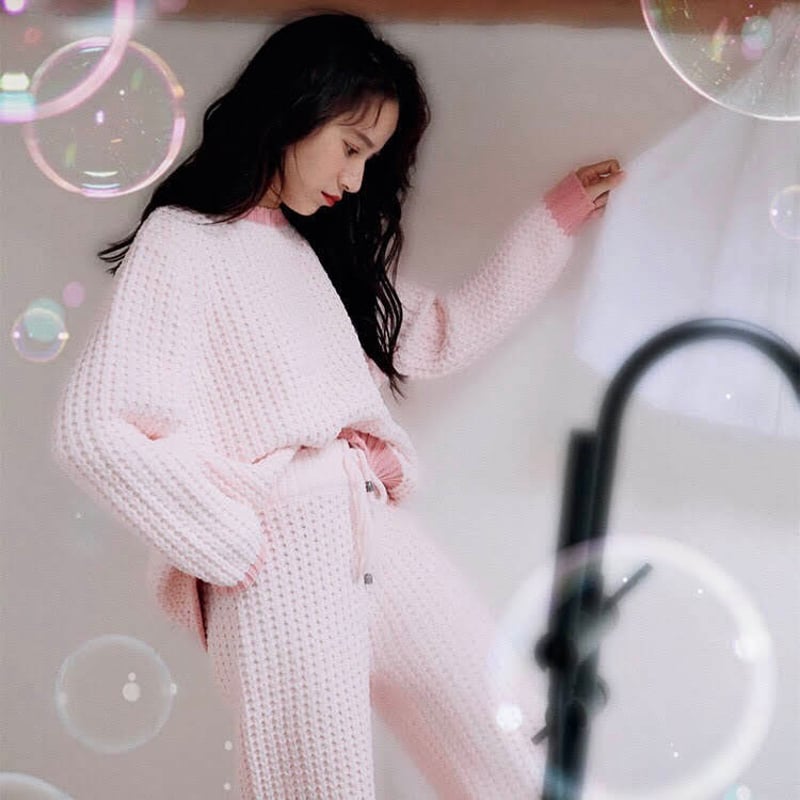 ルームウェア・パジャマ slily ワッフルバイカラールームウェア パジャマ 全3色 | LILIANA