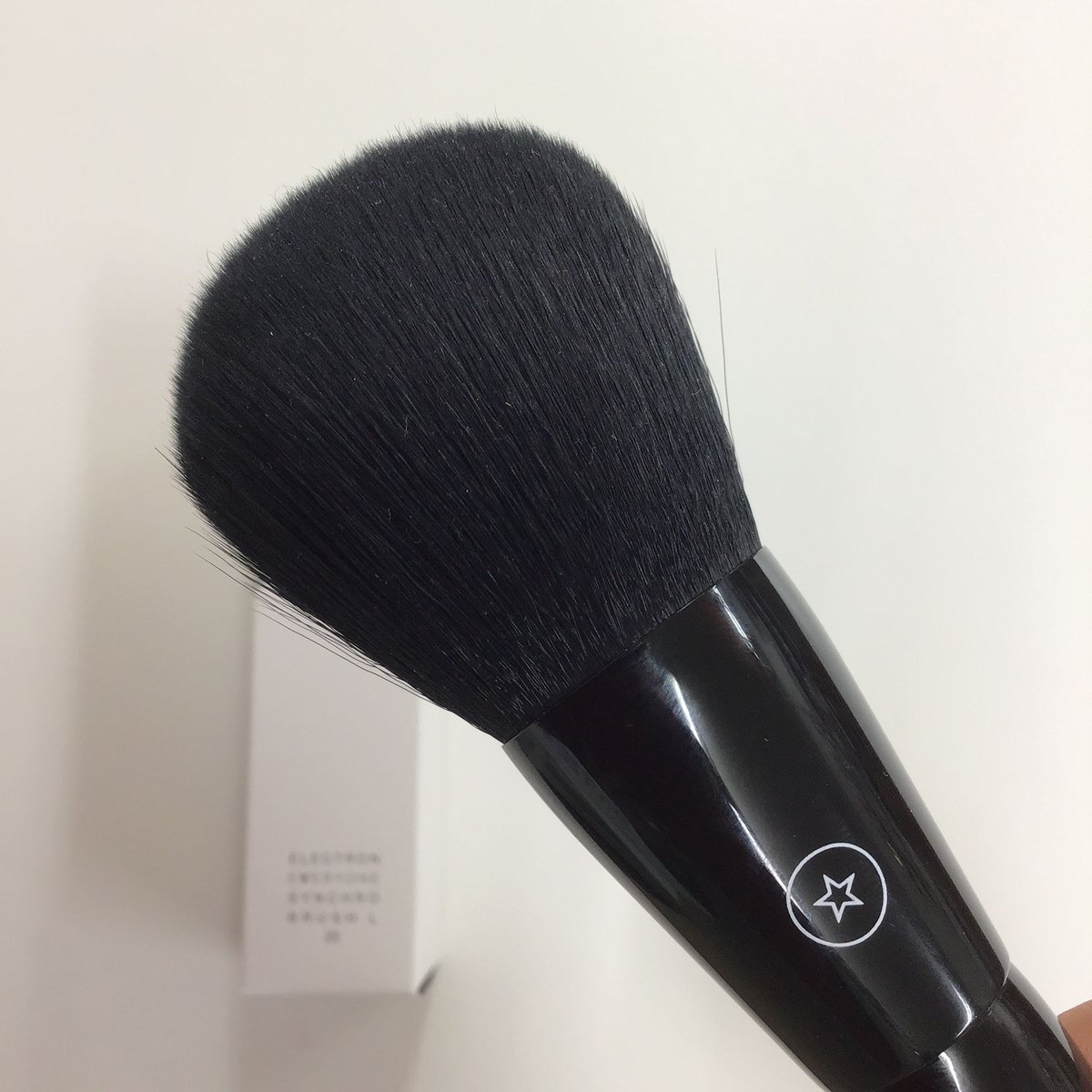 エレクトロンフェイスブラシ 2本セット 黒 合成毛
