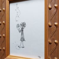 額入り原画『水たまり女の子』