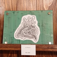 (※絵本と砂の部屋(仮)限定)  額入り原画『イグアナ』