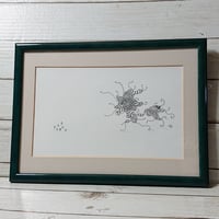 額入り原画『幸せに向かって走るもやもやの怪物』