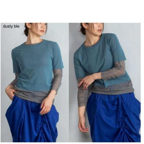 3/15Instalive   MARECHAL TERRE 2024SS  ZMT243CT220　Layered Tulle Tops