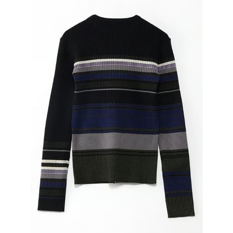 4/25 Instalive　AULA AILA　2026FW　ASYMMETRY BORDER RIB KNIT　1263-09032