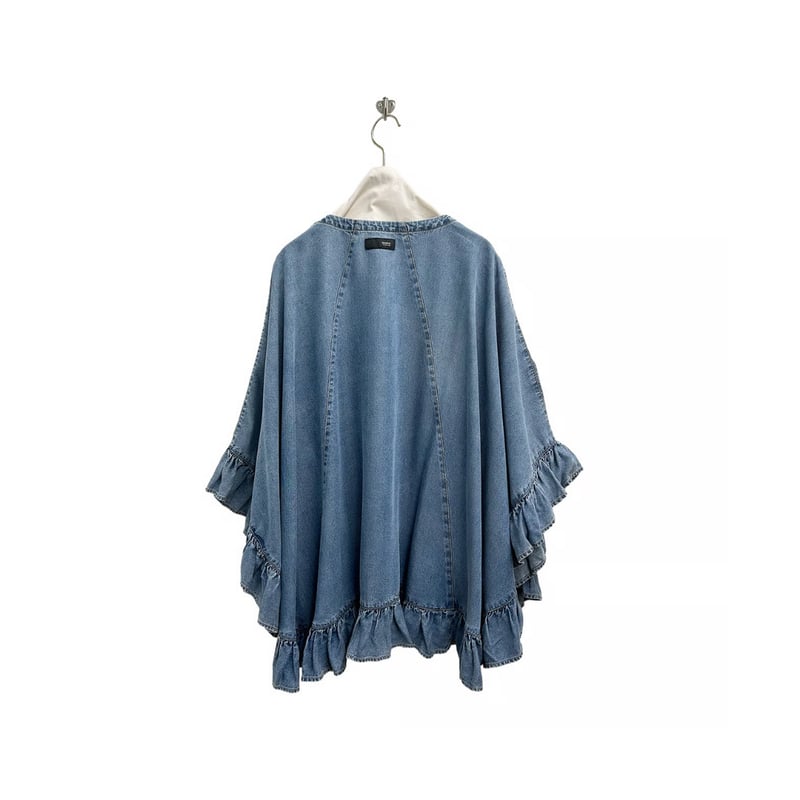 Instalive ayane2026summer テンセルデニムフリルポンチョ 826526