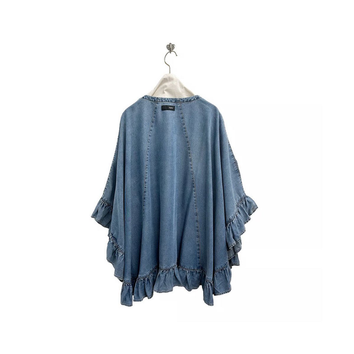 Instalive ayane2026summer テンセルデニムフリルポンチョ 826526