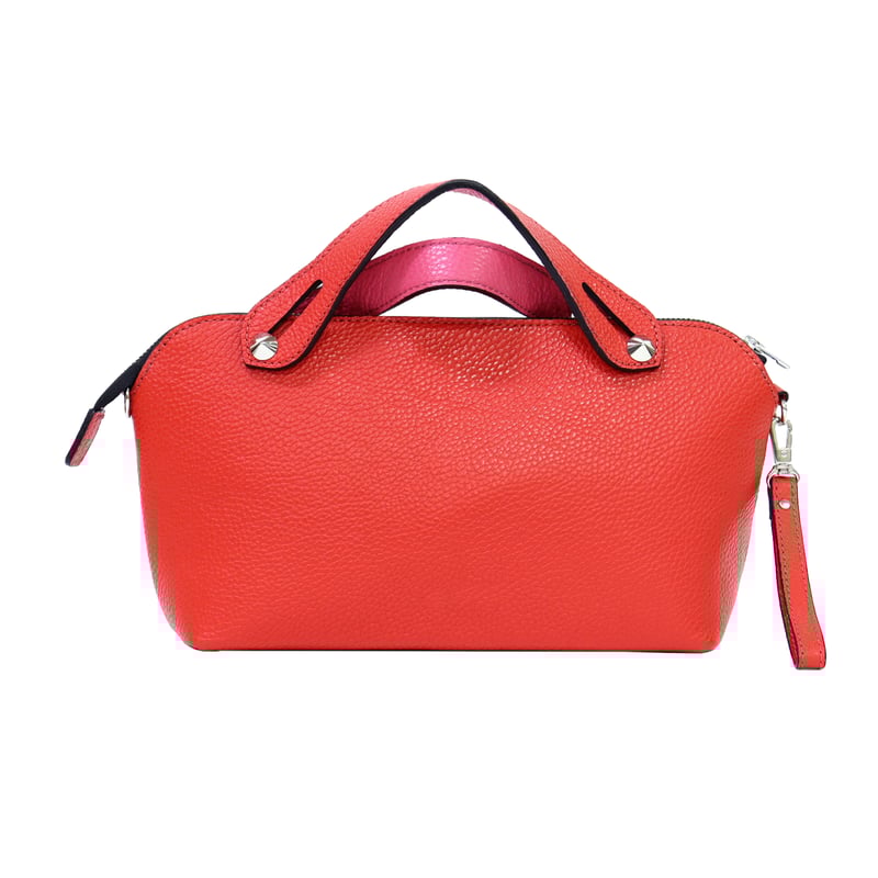 本革　トートバッグ　高木ミンク ミンクポンポン付き 6/9 instalive 高木ミンク レザーバッグ VT77042 | Z i Z e gr