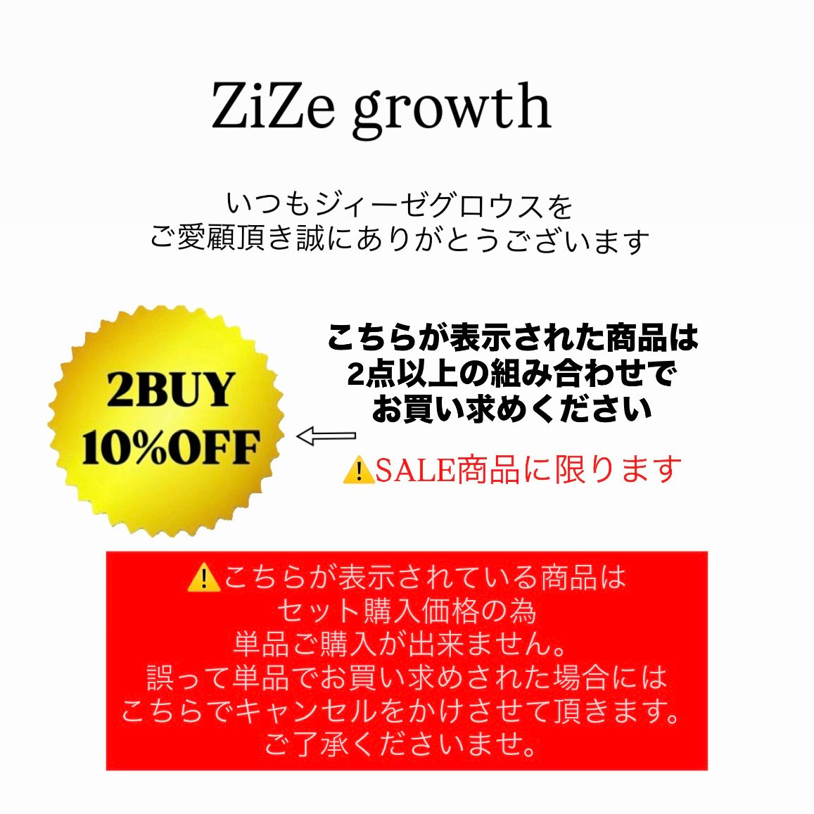 1/23 21時スタート 2BUY 10%OFF‼️ （⚠️事項を必ずご確認