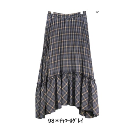 5/12 Instalive　Mia 2026Autumn　チェック柄プリーツスカート　1644143