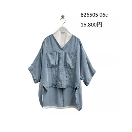 新品タグ付き　2025ss ayane テン セルデニムフリルポンチョ 新品タグ付き 2025ss ayane テン セルデニムフリルポンチョ