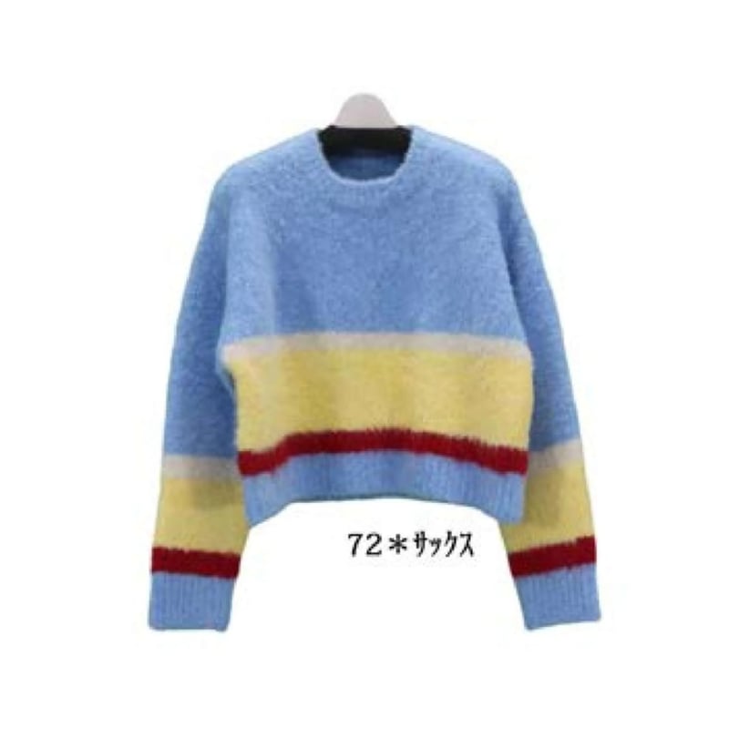 9/16、8/14、5/6 Instalive Mia 2025 Winter 配色ニット 1