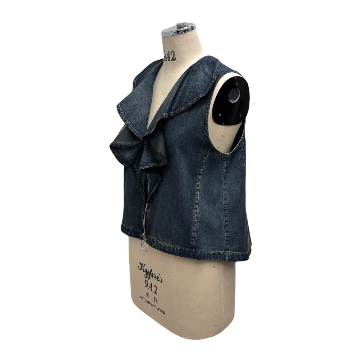 未使用品】トリココムデギャルソン 異素材 再構築 フリル ベスト AD2003 tricot COMME des GARCONS ☆未使用☆フリルベスト