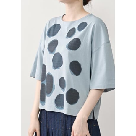 4/9 Instalive　akane　2026ss　水彩水玉Tシャツ　26168-1951E-R