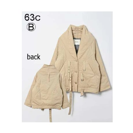 ジャケット・アウター kozy Ko's (コズ) 無地 フルジップ 中綿 ジャケット ブルゾン 韓国