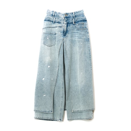8/26、 4/26 Instalive AULA AILA LAYERED DENIM PANTS 1253-06013