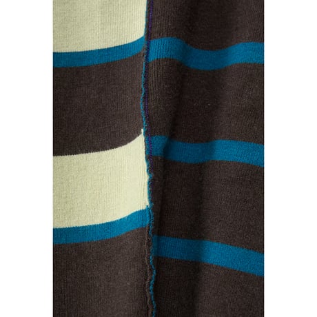 4/25 Instalive　AULA AILA　2026FW　COMBINATION GAUGE BORDER KNIT　1263-09040
