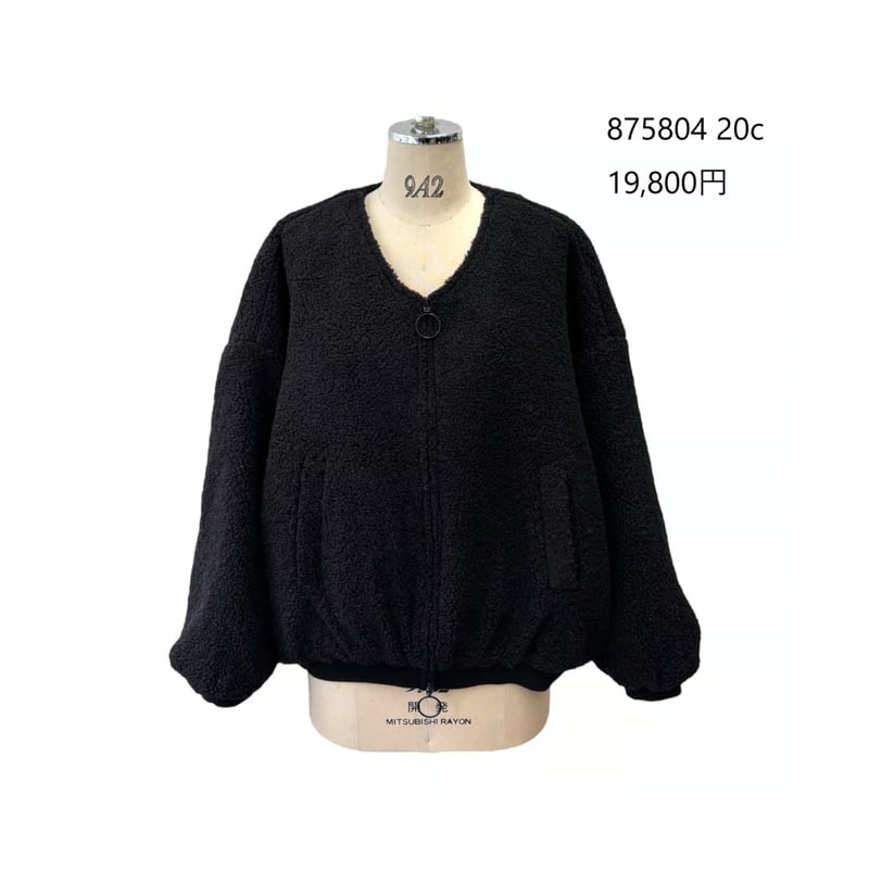 ayane ボアブルゾン reichan♡ 7/19 Instalive ayane 2025Winter バックロゴ刺繍ボアブルゾン 8