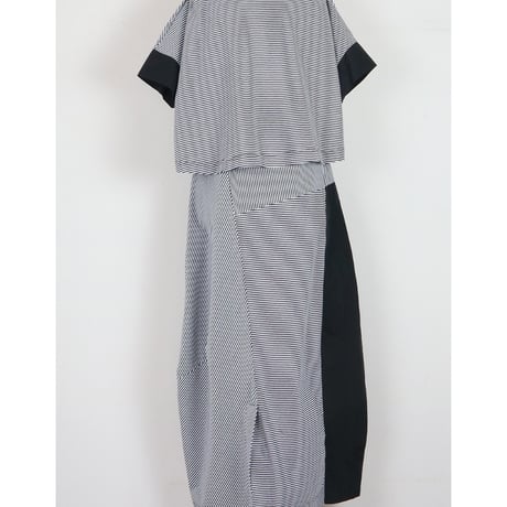 2/2Insta live 　AULA AILA　24ss　1242-03031　TAFFETA COMBINATION CUT AND SEWN ONE-PIECE