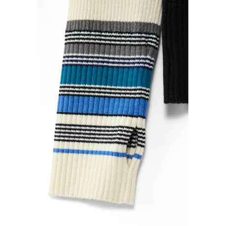 4/25 Instalive　AULA AILA　2026FW　ASYMMETRY BORDER RIB KNIT　1263-09032