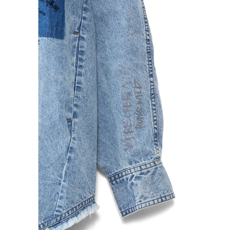 4/25 Instalive　AULA AILA　2026FW　GRAFFITI DENIM SHIRT　1263-04001