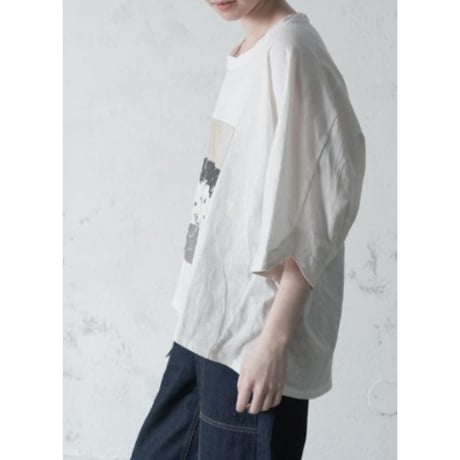 4/9 Instalive　akane　2026ss　ドルマンプリントTシャツ　26168-1952E-R