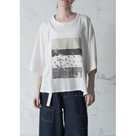 4/9 Instalive　akane　2026ss　ドルマンプリントTシャツ　26168-1952E-R