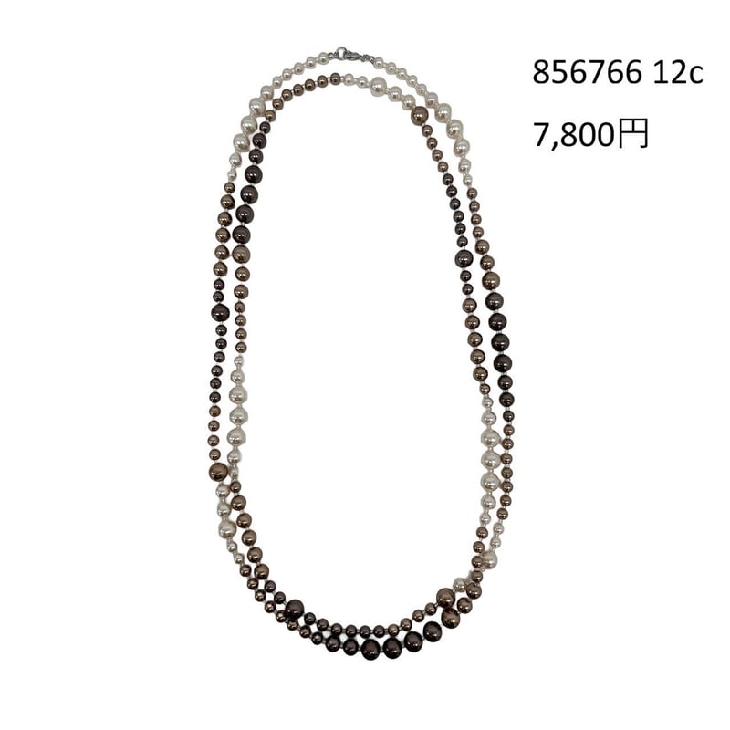 【遺品整理】天然パールネックレスロング 5/18 Instalive ayane 2026AW ロングパールネックレス 856766