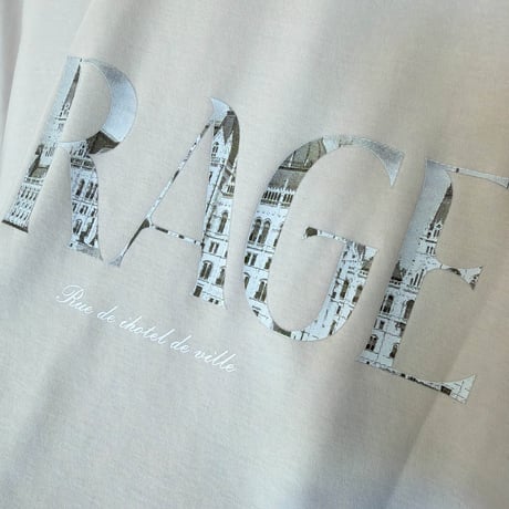 5/9 Instalive　ヴィンテージ柄ロゴTシャツ