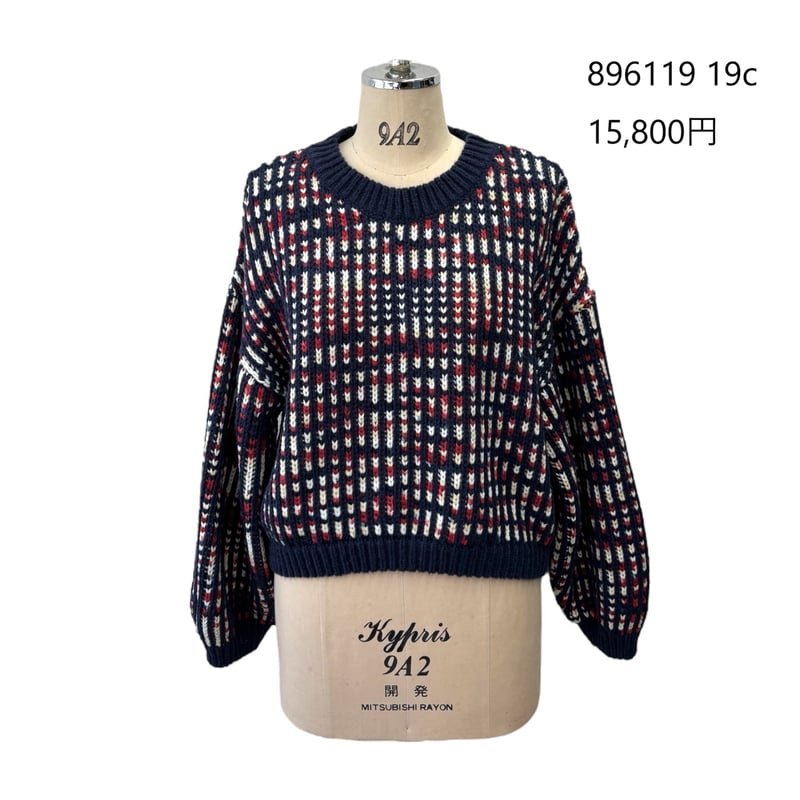 Instalive ayane 2026Early Spring MIXストライプニット 89