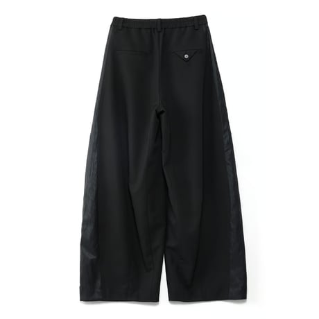 4/25 Instalive　AULA AILA　2026FW　LEATHER SWITCHING COCOON WIDE PANTS　1263-06008