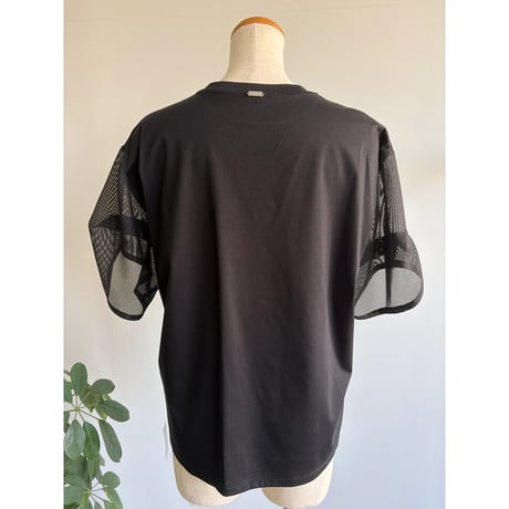 5/4、4/28、4/7、3/24　Instalive　2026ss　袖メッシュプリントTシャツ
