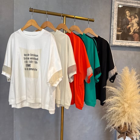 ♡新品タグつき今季パフスリーブTシャツ 新色追加/洗える】スムースデザイン パフスリーブ カットソー / 23区
