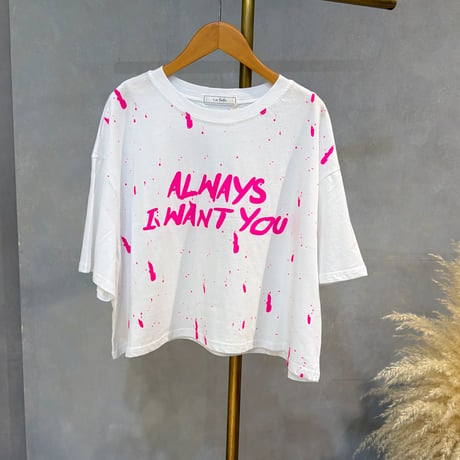 5/9 Instalive 2026ss ペンキプリントTシャツ　9080604035