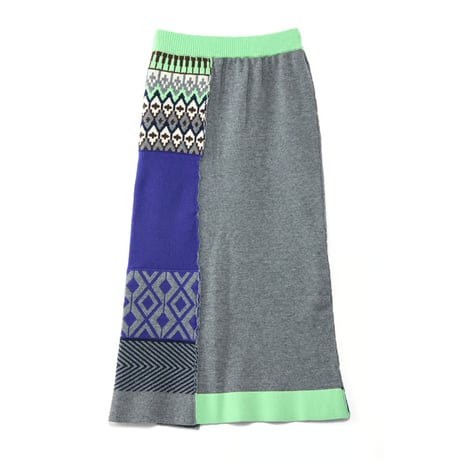 4/25 Instalive　AULA AILA　2026FW　NORDIC PATTERN KNIT SKIRT　1263-07038