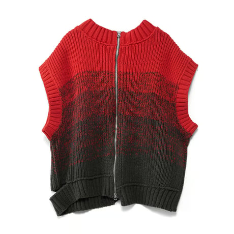 4/25 Instalive　AULA AILA　2026FW　2WAY GRADATION ARAN KNIT VEST　1263-09030