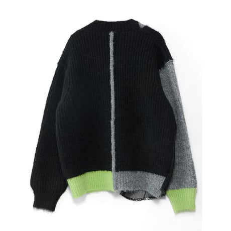 4/25 Instalive　AULA AILA　2026FW　DENIM COMBINATION CARDIGAN　1263-09036