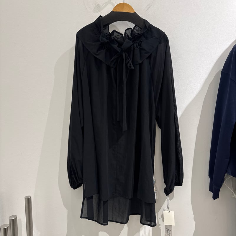 ♥ENFÖLD♥エンフォルド♥ブラックフリルチュニック極美品38 ENFOLD